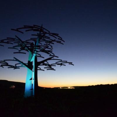 Eisen-Baum im spanischen Weinbergen