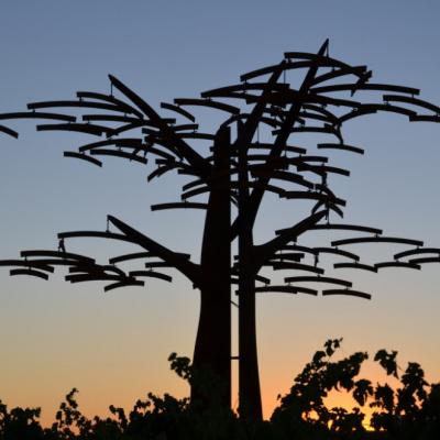 Eisen-Baum im spanischen Weinbergen